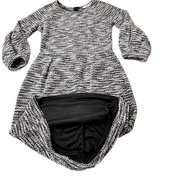 NWT EVEREVE Collective Concepts Anna Striped Knit Dress Black White Size M - Picture 7 of 16